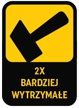 2x bardziej wytrzymałe